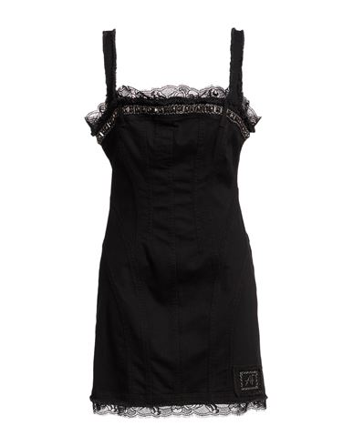 Woman Mini dress Black Size 4 Cotton, Elastane