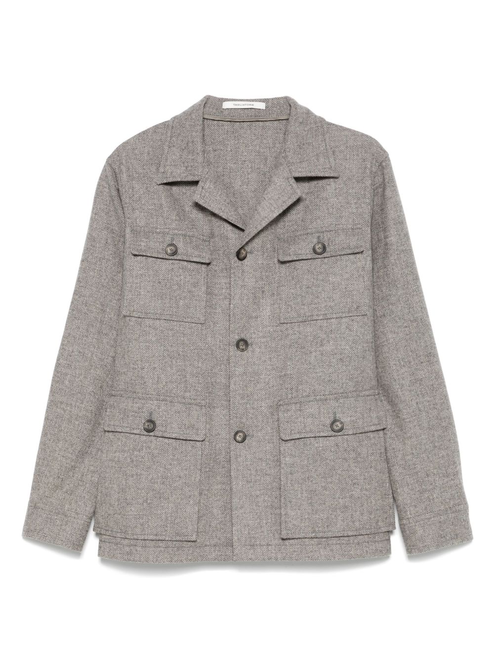 Tagliatore button-down jacket - Grey