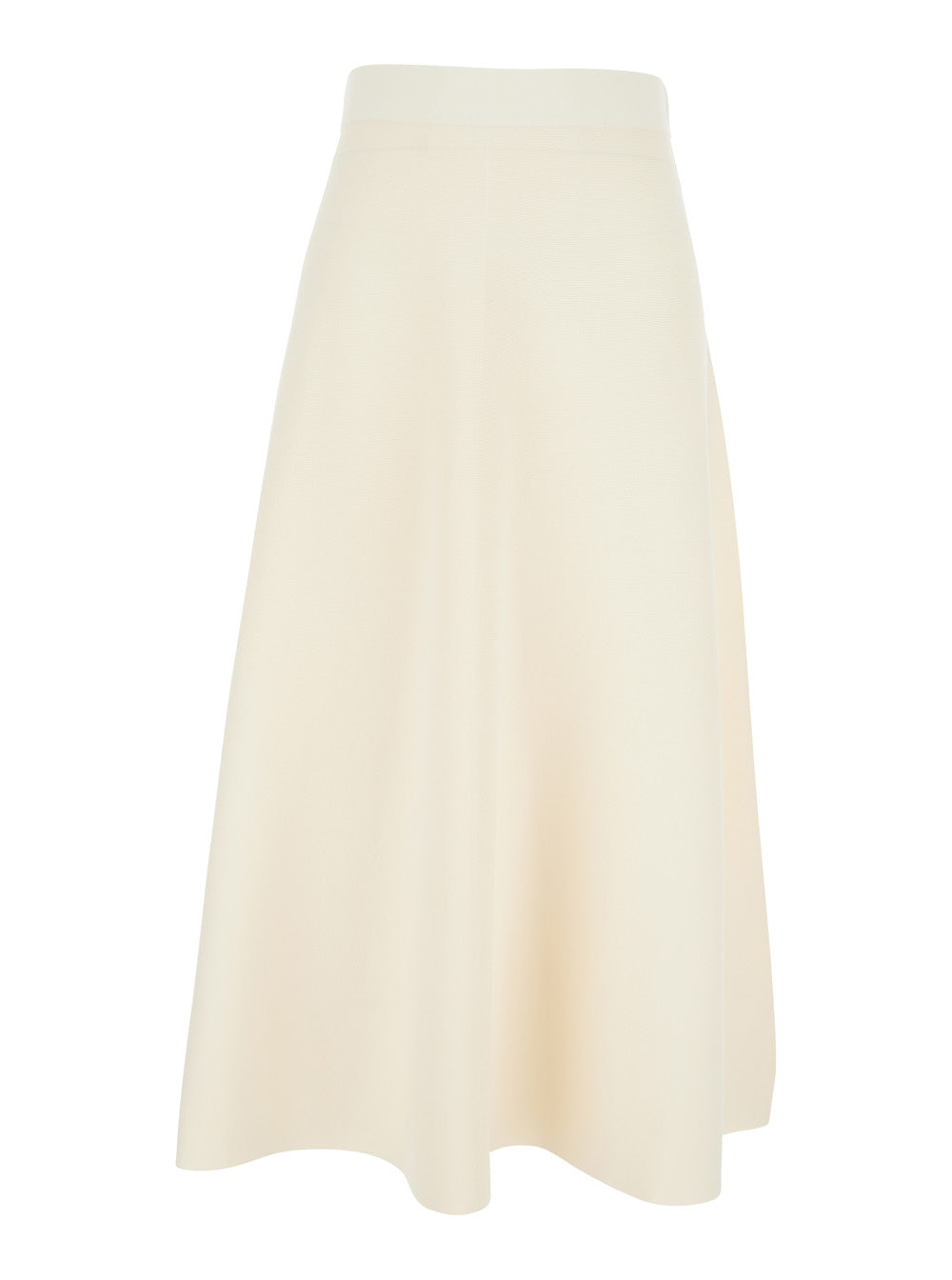Viscose Blend Skirt — White