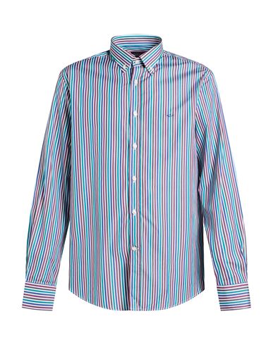 Man Shirt Green Size L Cotton