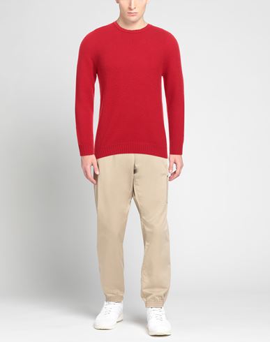 Man Sweater Red Size 36 Geelong Wool