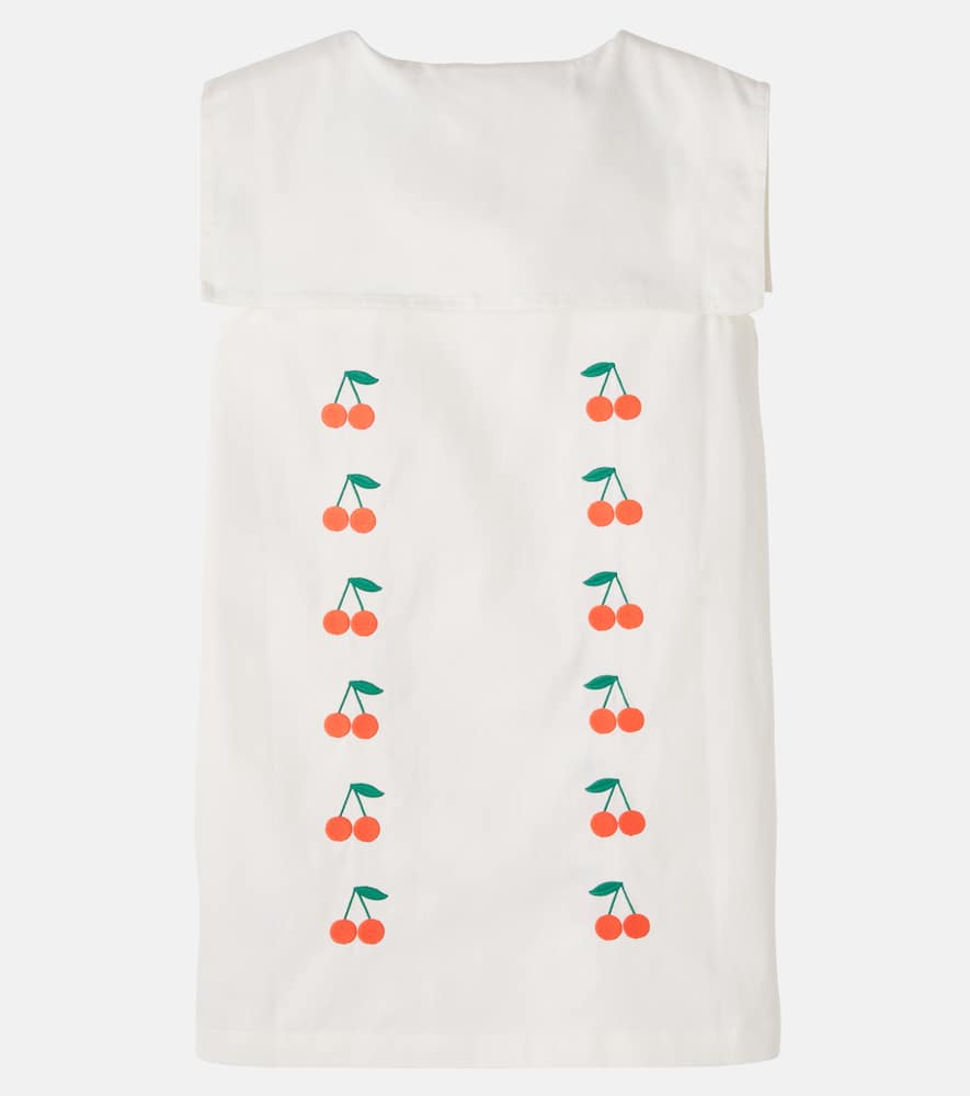Cherries cotton twill dress