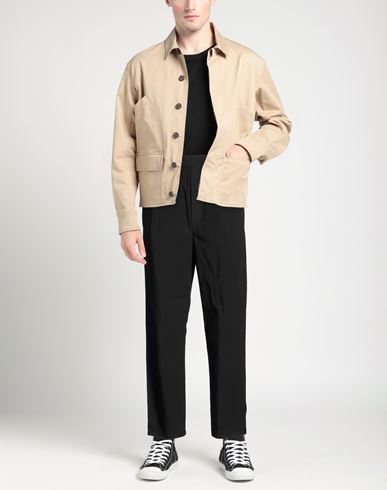 Man Pants Black Size S Cotton, Elastane
