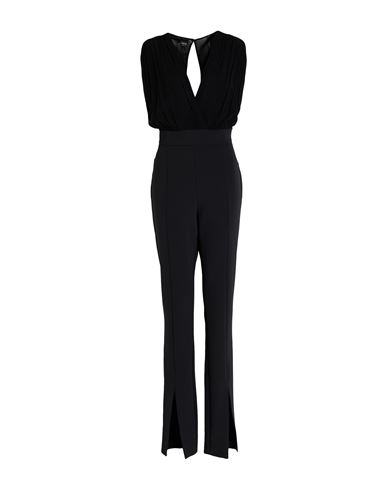 Woman Jumpsuit Black Size 8 Polyester, Elastane