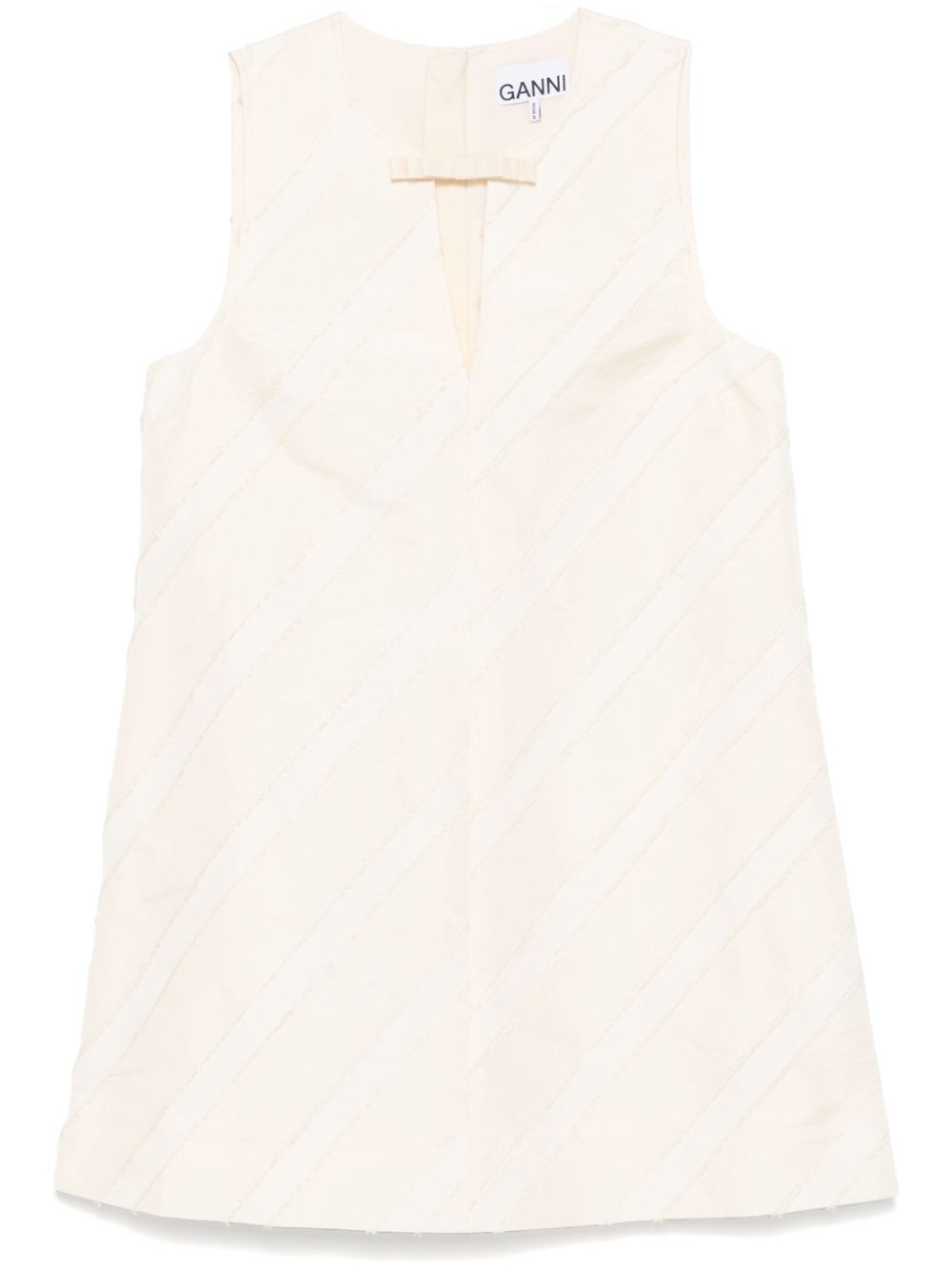 Stripe mini dress - Neutrals