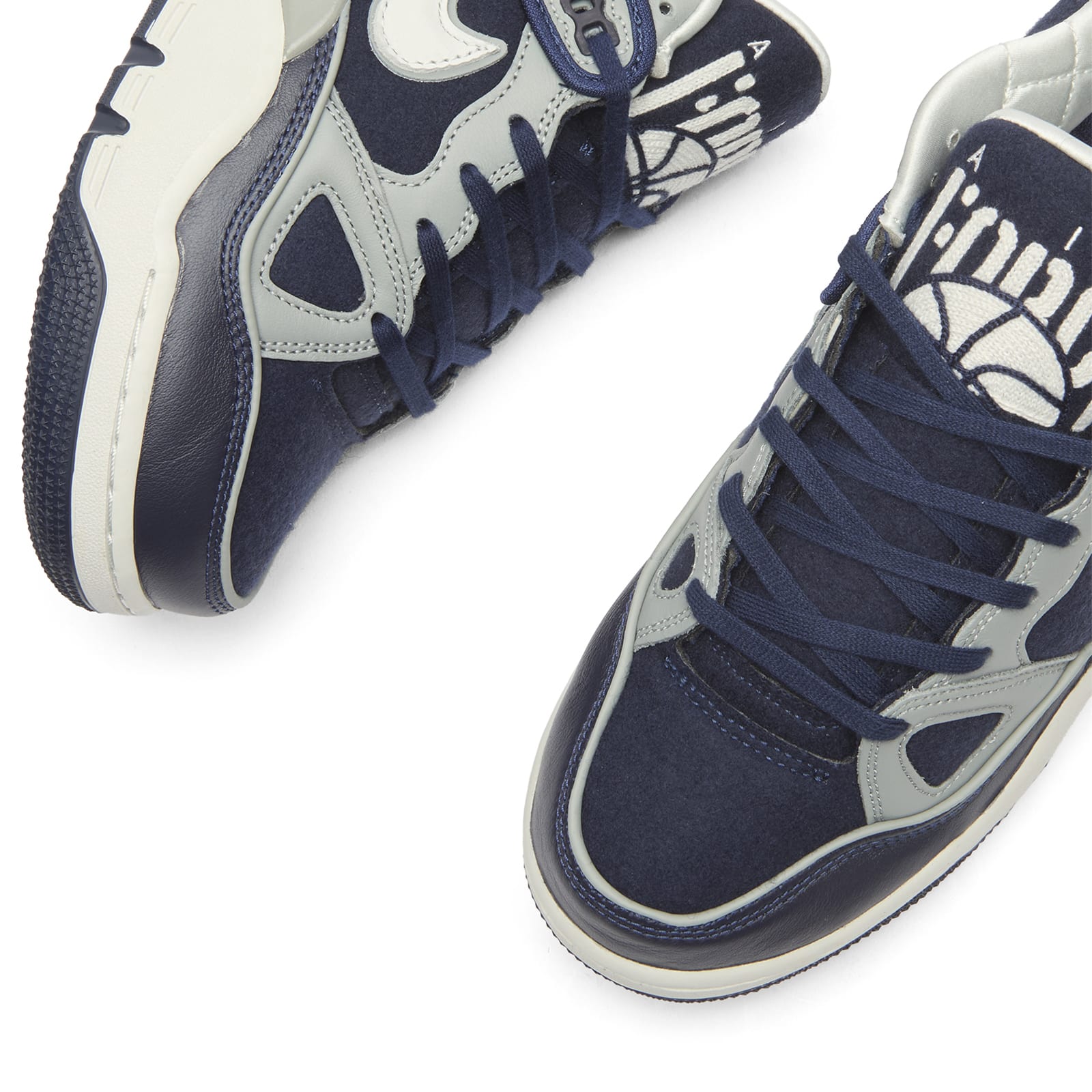 X Nigo Air Force 3 Low SP Sneaker in Midnight Navy/Off White/Shadow Grey