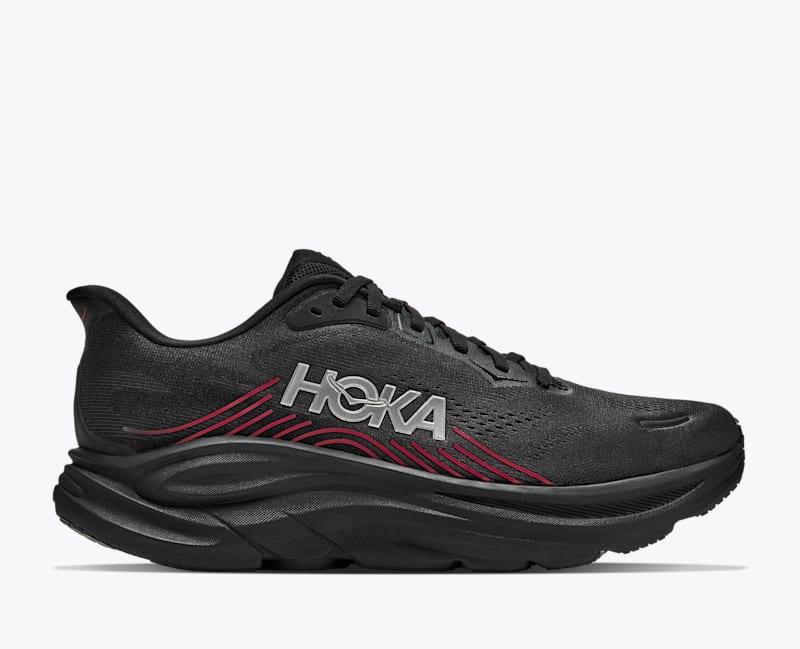 HOKA Men's Clifton 11 Shoes in Black/Pepper