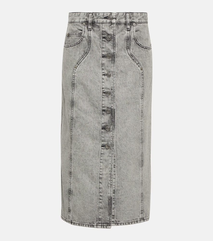 Vandy denim midi skirt
