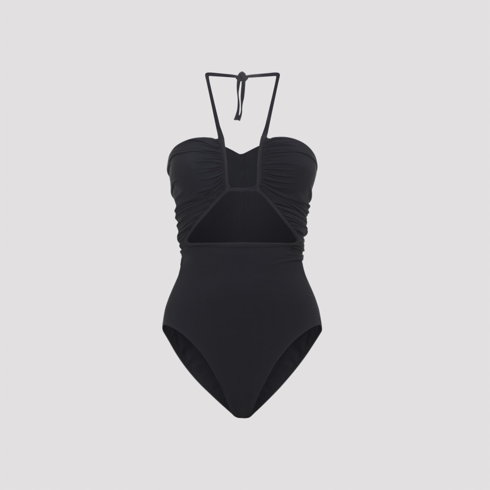 Black Halter-neck Swimsuit