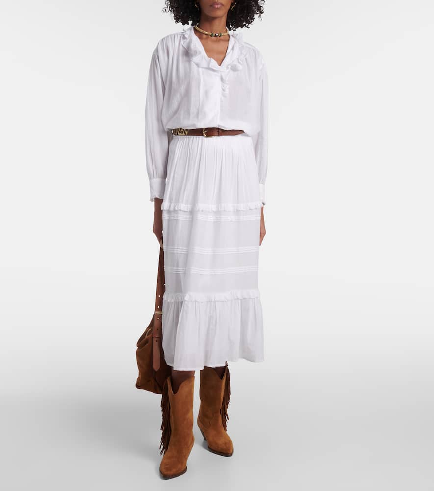 Etoile cotton-blend pajama shirt