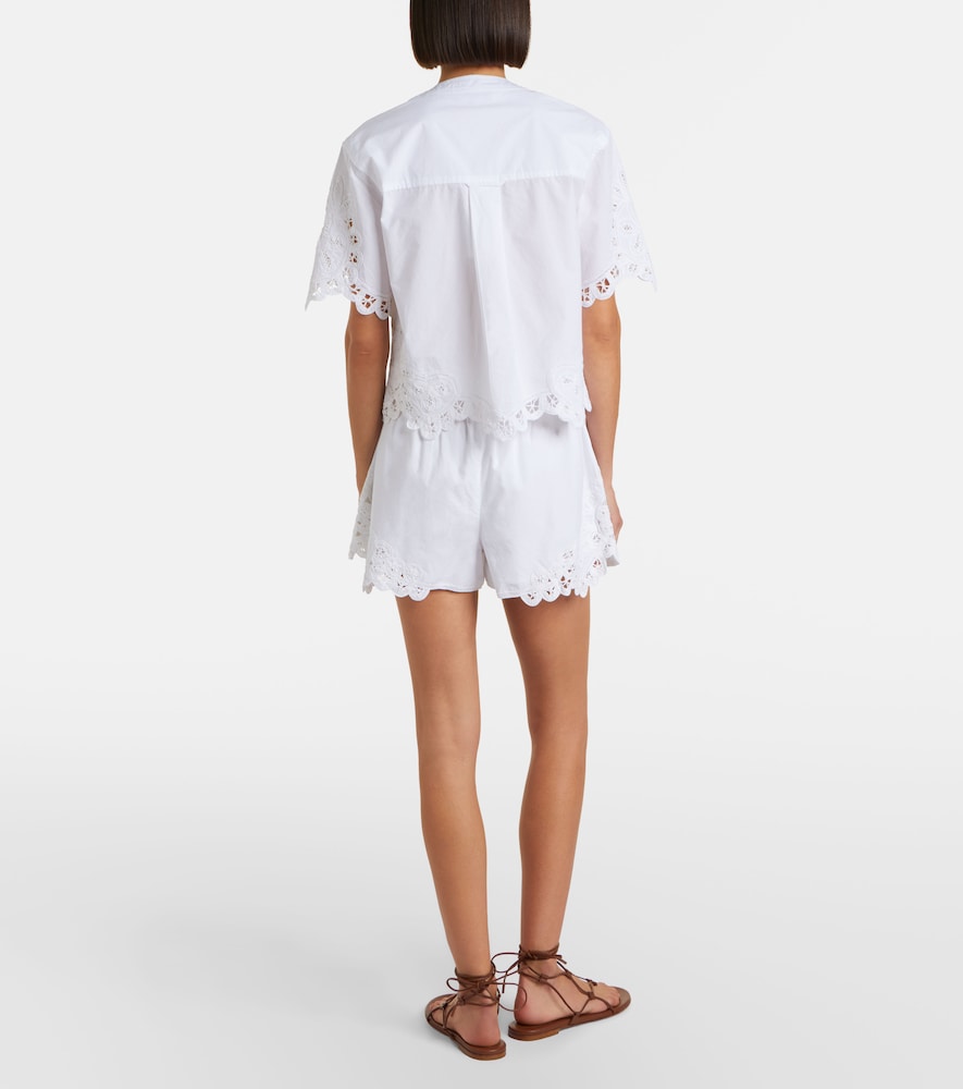 Vivaldi embroidered cotton shorts