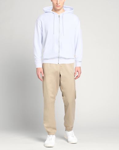 Man Sweatshirt White Size M Cotton, Elastane