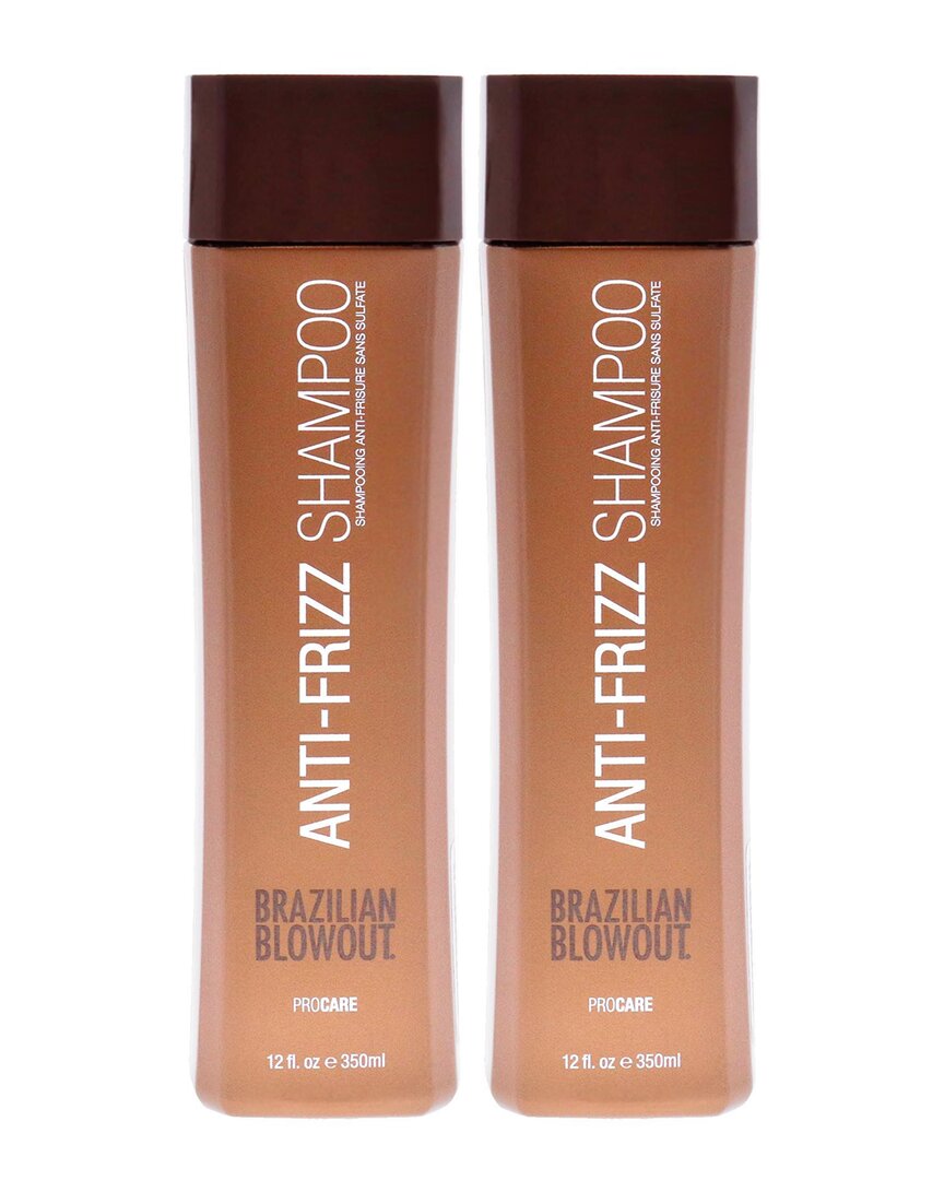 Brazilian Blowout Unisex 12oz Acai Anti Frizz Shampoo - Pack of 2