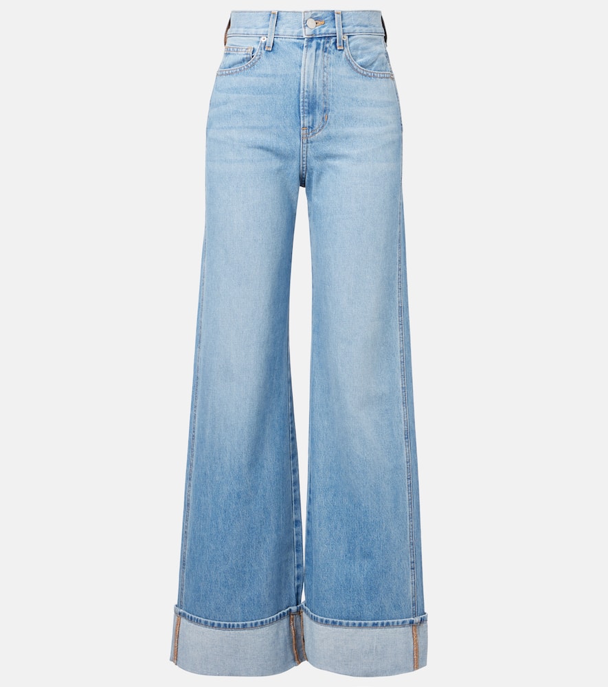 Veronica Beard Taylor high-rise wide-leg jeans