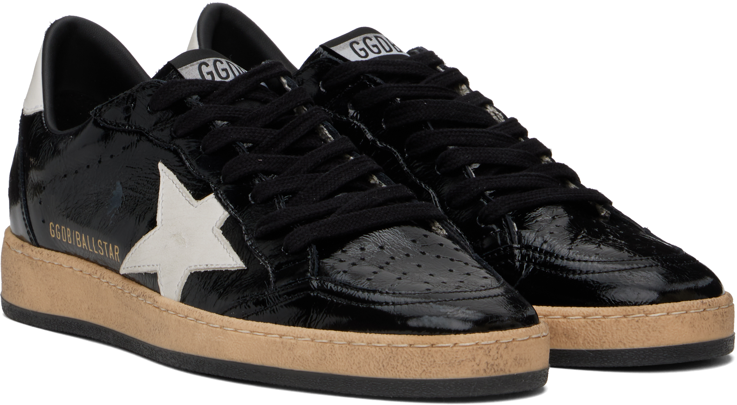 Golden Goose Black & White Ball Star Sneakers
