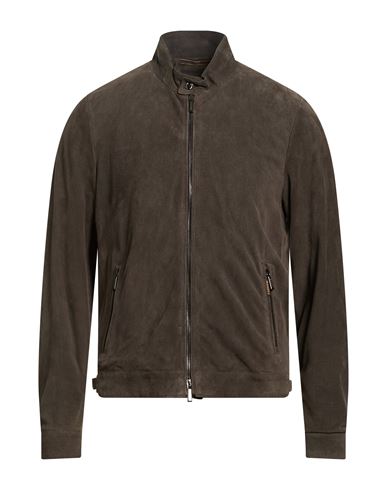 Man Jacket Charcoal Size 38 Leather