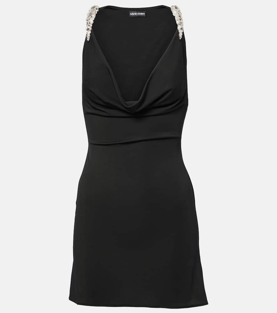 Crystal-embellished minidress
