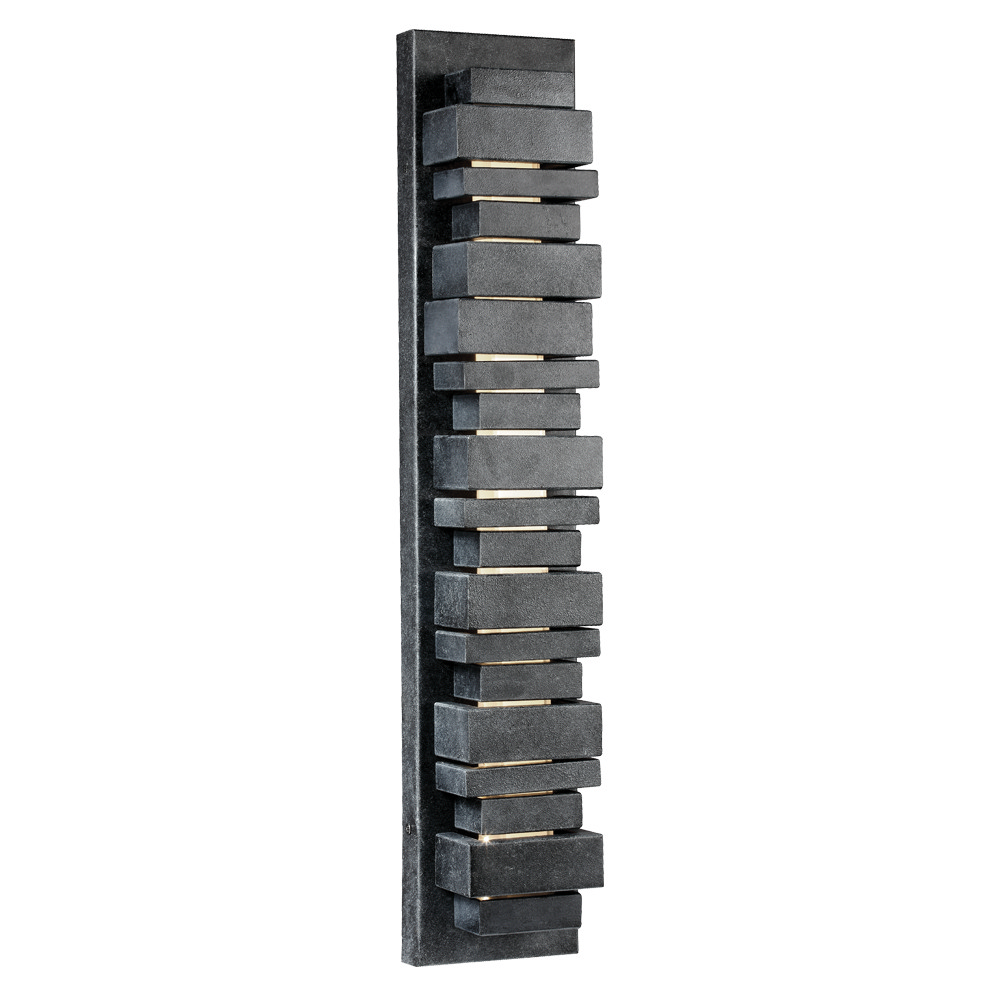 Visual Comfort Studio Ledgend Outdoor Wall Light in Dark Weathered Zinc by Sean Lavin
