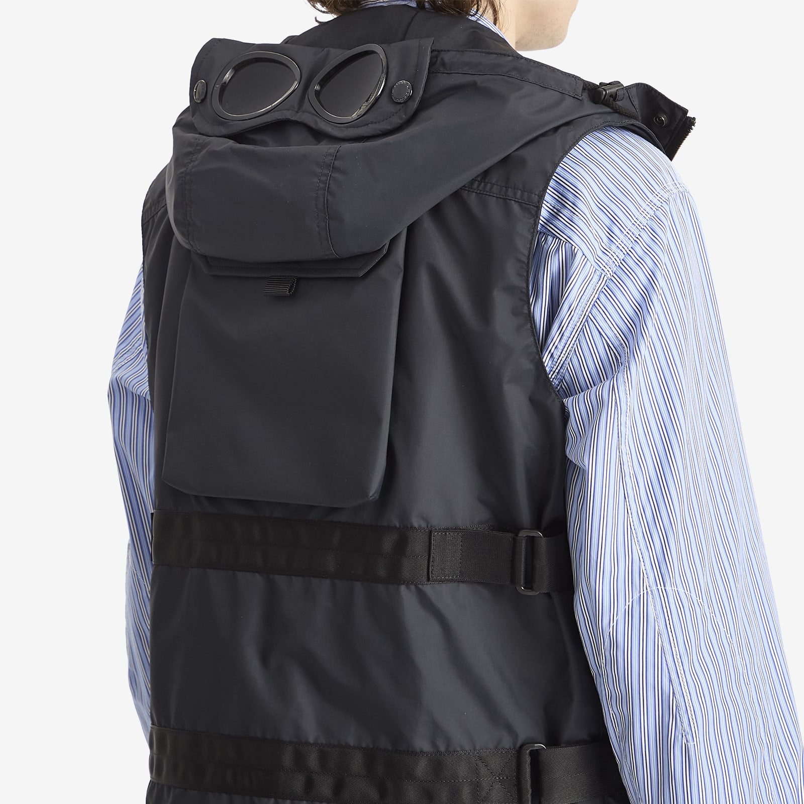 Junya Watanabe MAN Men's x C.P Company Nylon Laminated Smock Vest in Black