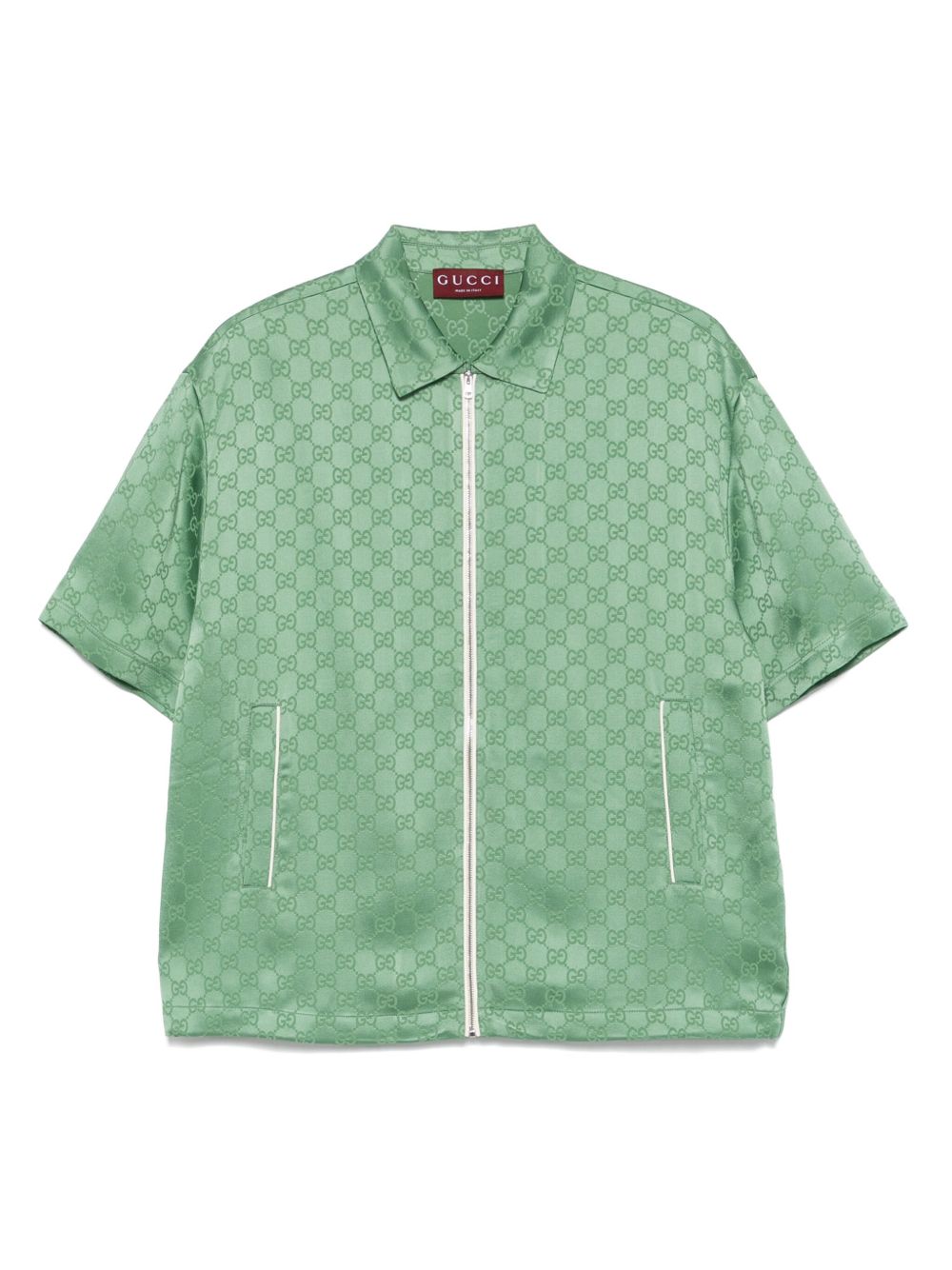 GG monogram shirt - Green