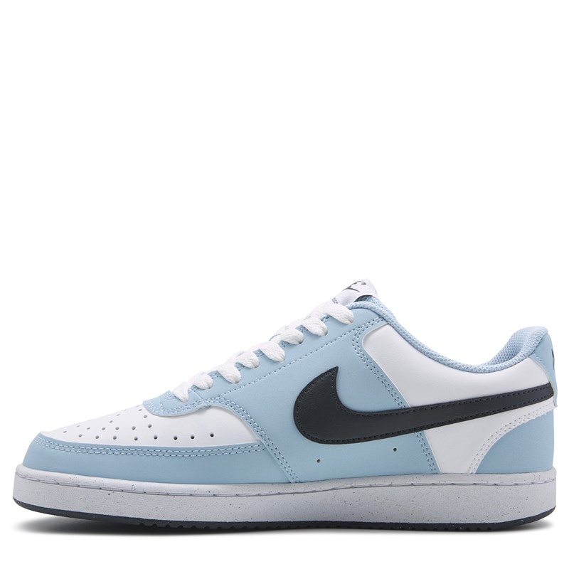 Men's Court Vision Low Sneakers (Off White/Blue/Grey)
