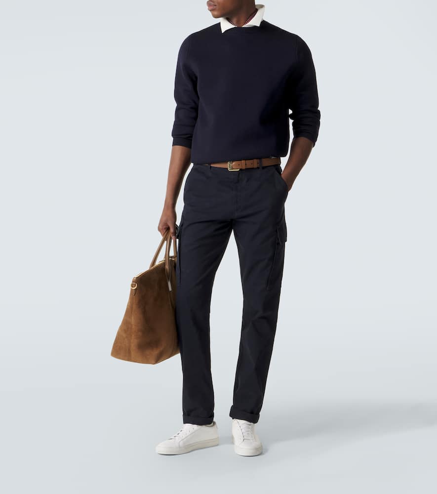 Cotton-blend cargo pants