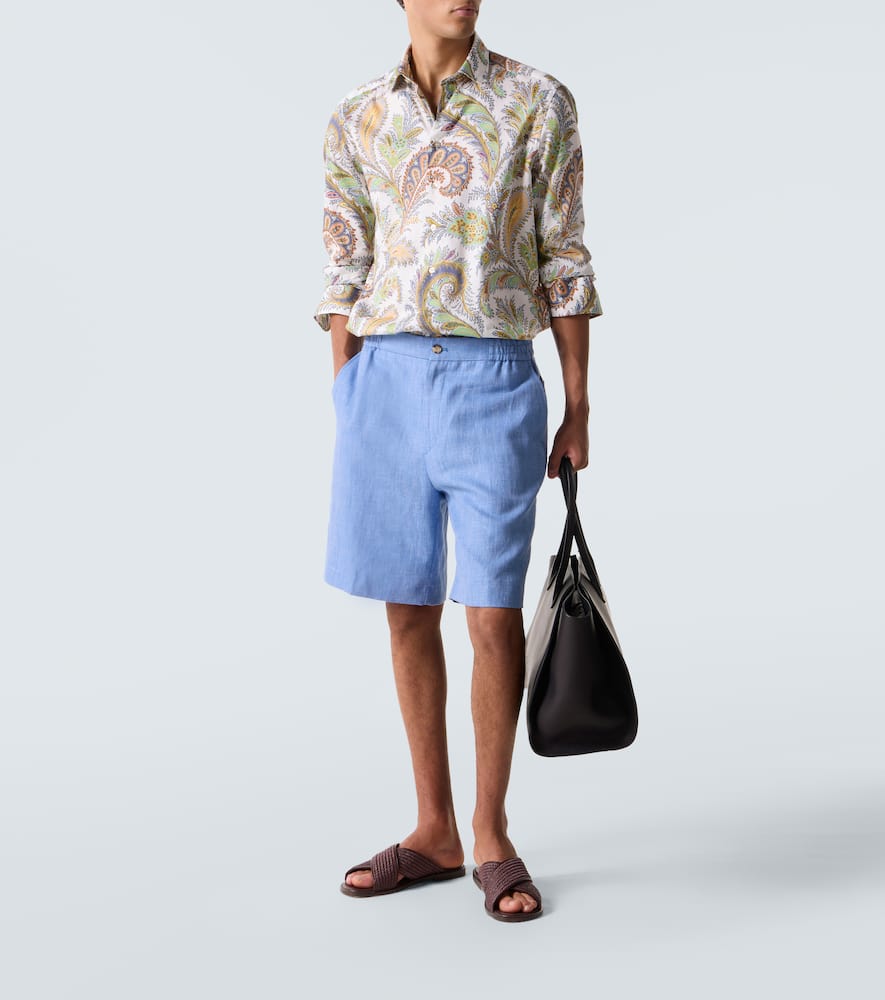 Paisley cotton poplin shirt