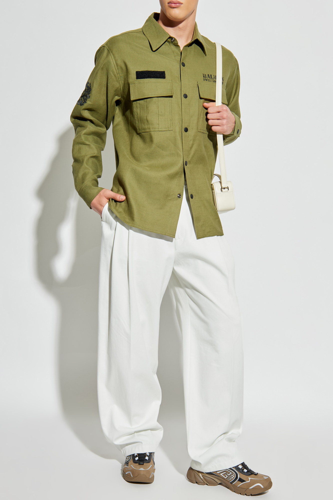 Shirt With Logo, Men's, Green