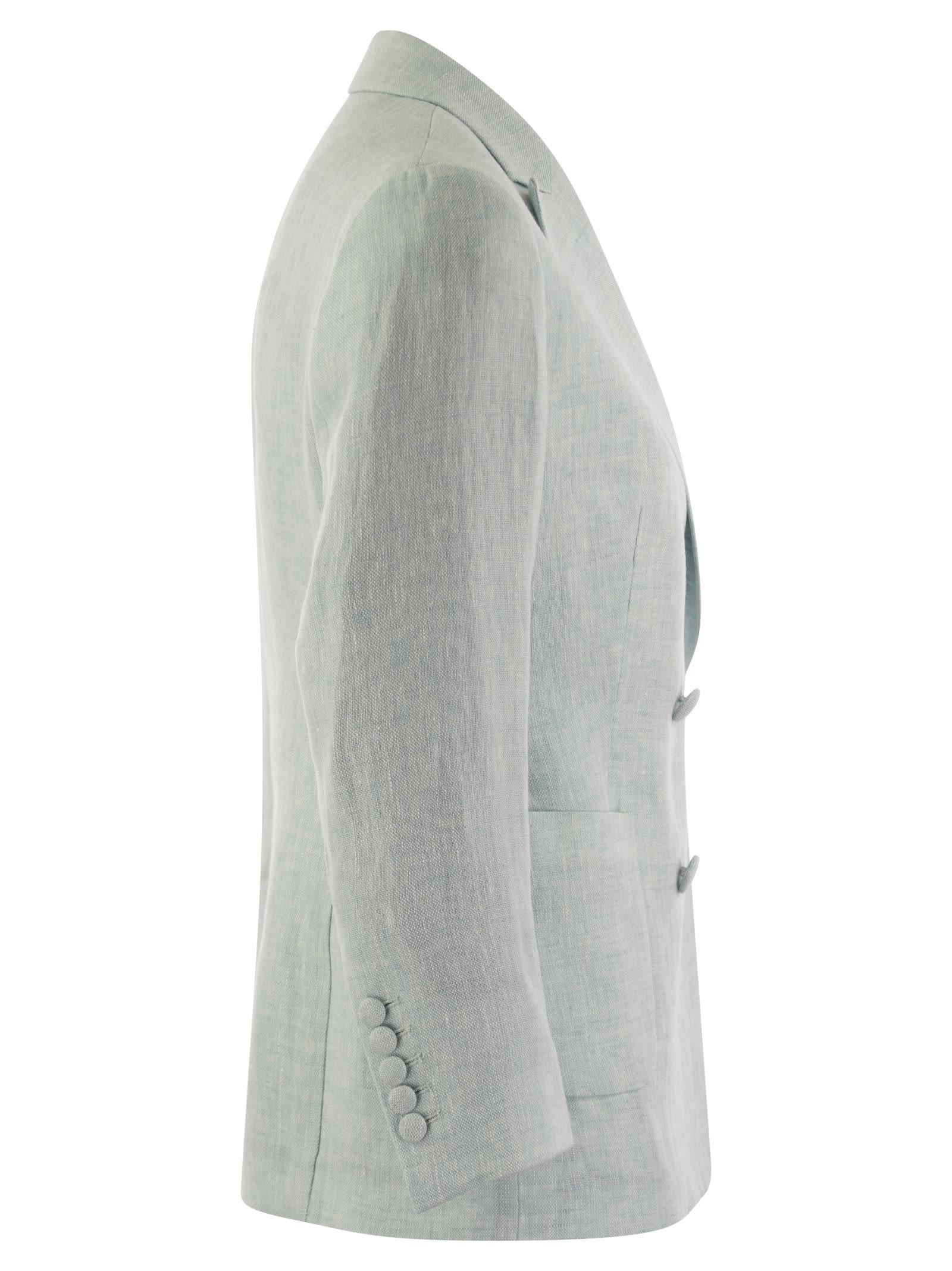 Saulina Assunta Double Breasted Linen Jacket