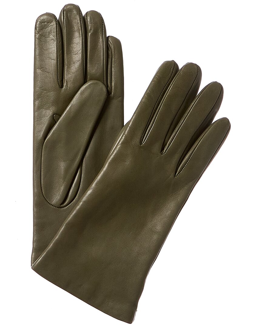 Cashmere-Lined Leather Gloves