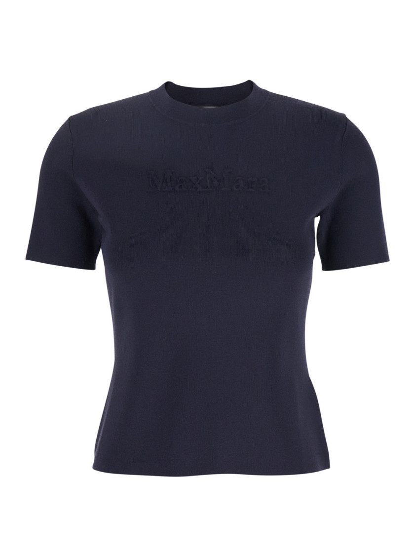Segale Black Viscose Blend T-shirt