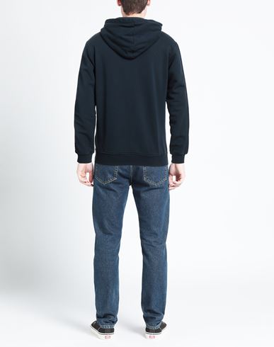 Man Sweatshirt Navy Size XXXL Cotton, Elastane