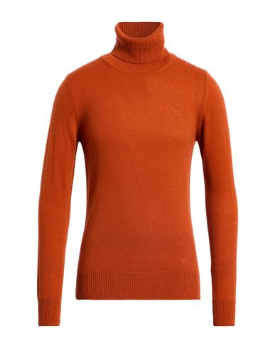 Man Turtleneck Rust Size S Cashmere