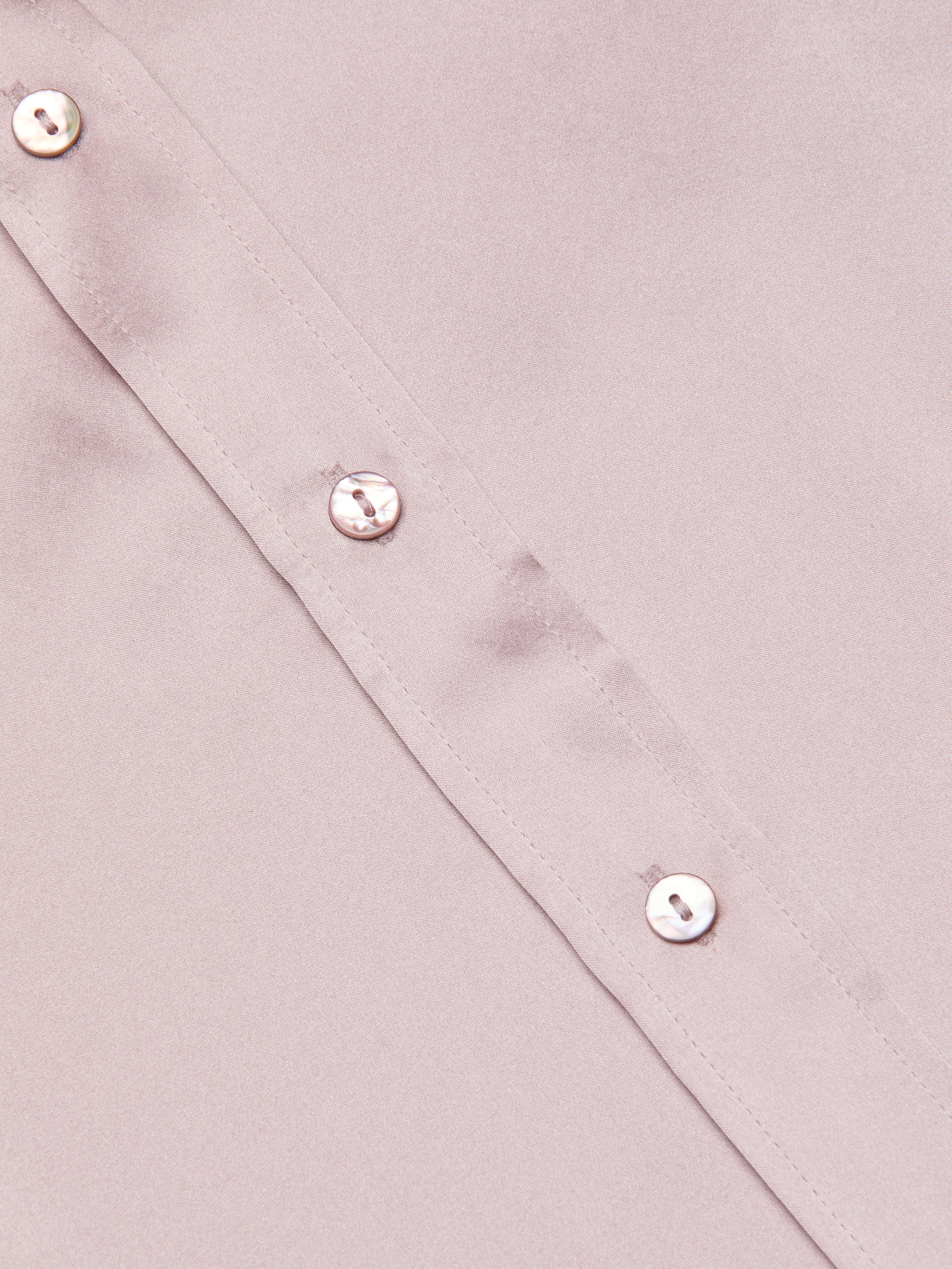 Dani Silk Blouse Top In Icy Lilac