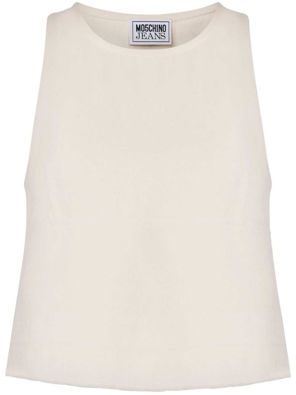 Denim tank top - White