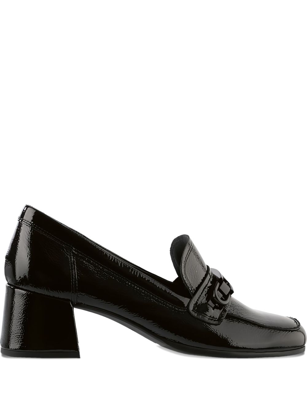 Helen block-heel patent loafers - Black