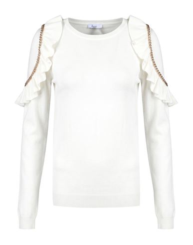 Woman Sweater Ivory Size 4 Viscose, Elastane