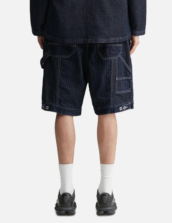 Patchwork Double Knee Shorts Rinse