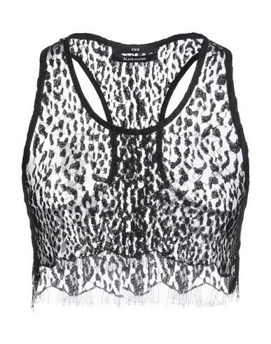 Chb Christian Boaro Woman Top Black Size 6 Viscose, Polyamide