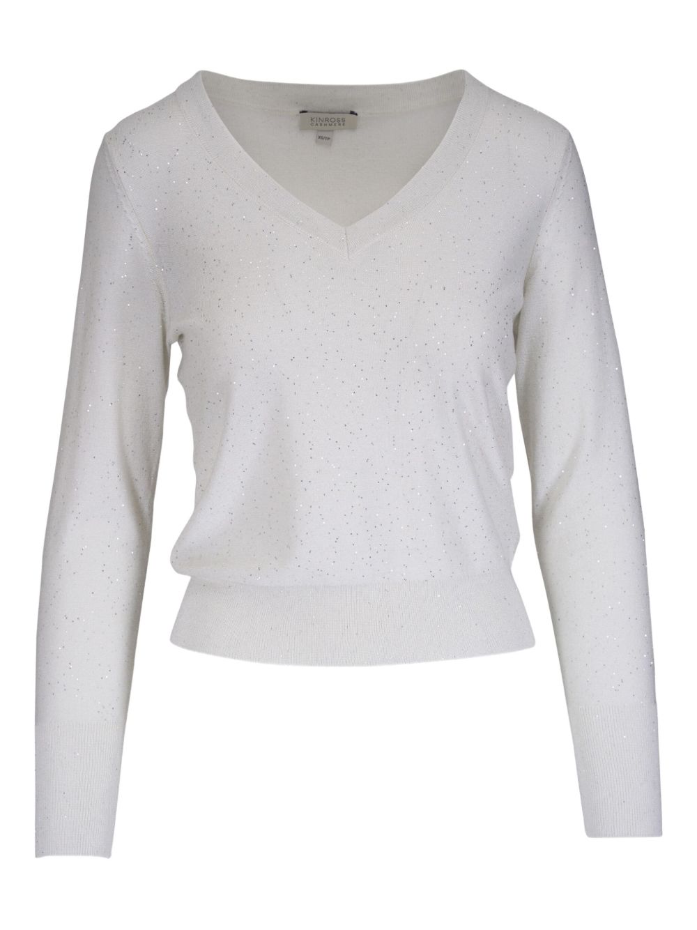 Kinross Cashmere V-neck jumper - White
