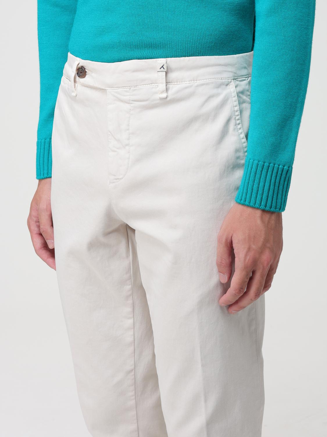 Pants MYTHS Men color Yellow Cream