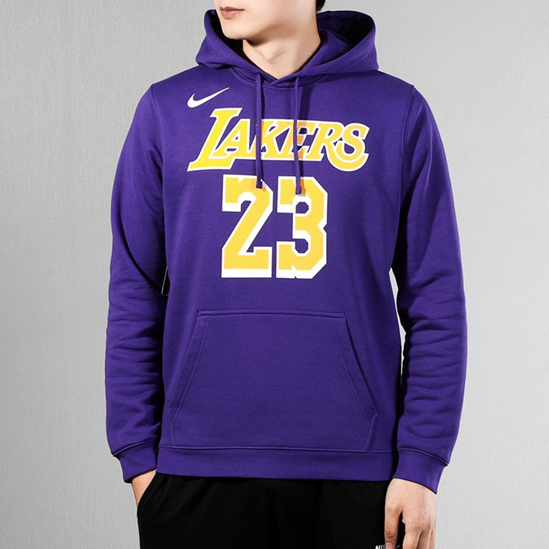 NBA lakers LeBron James Basketball Sports Fleece Lined Pullover Purple