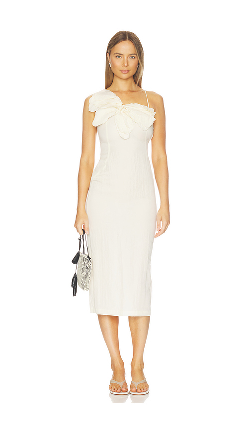 Blumarine Butterfly Bow Dress in Cream. 36. Also