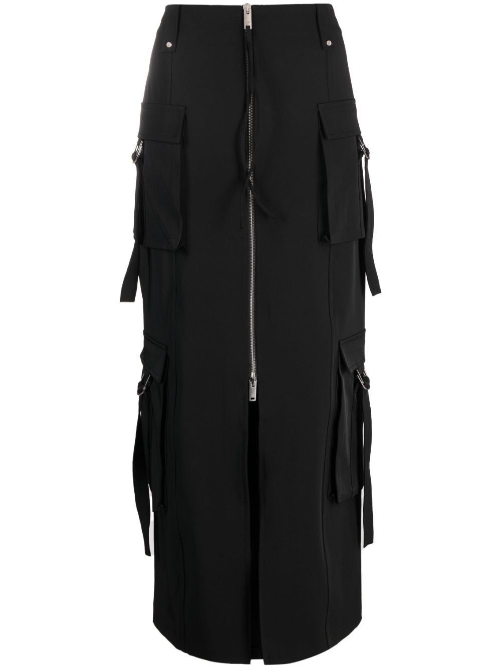 Zip-fastening maxi skirt - Black