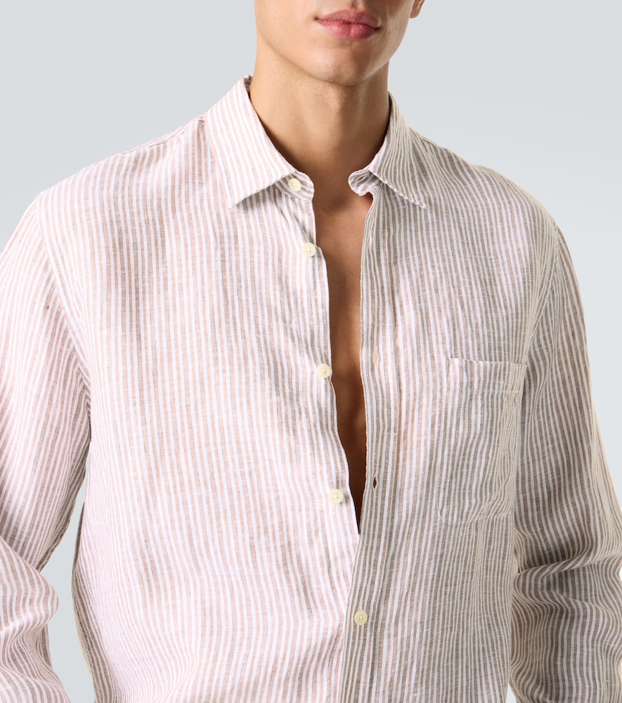 Telles striped linen shirt
