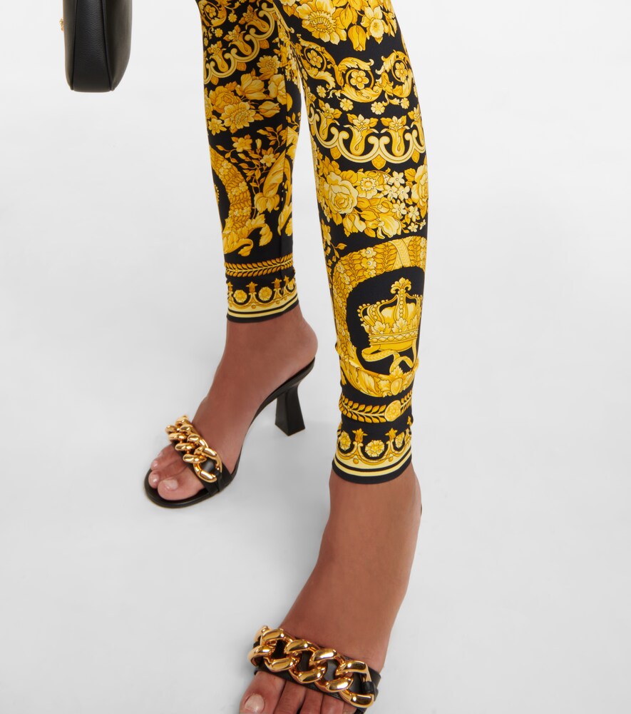 Barocco mid-rise leggings