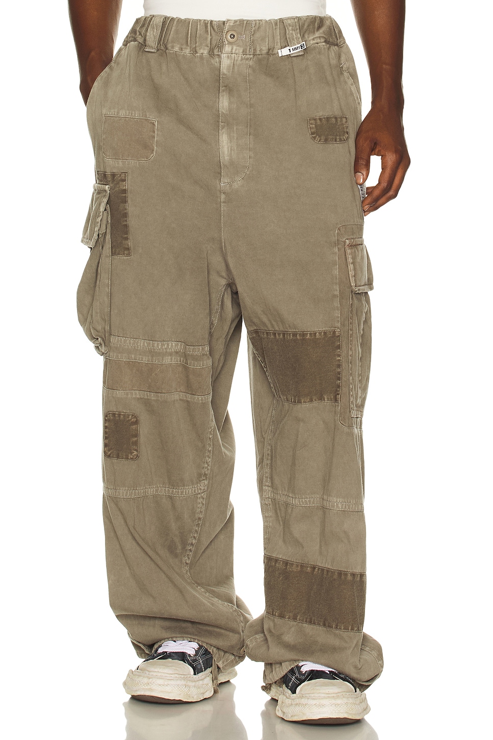 Maison MIHARA YASUHIRO Repair Cargo Trouser in Light Gray - Grey. 48 also