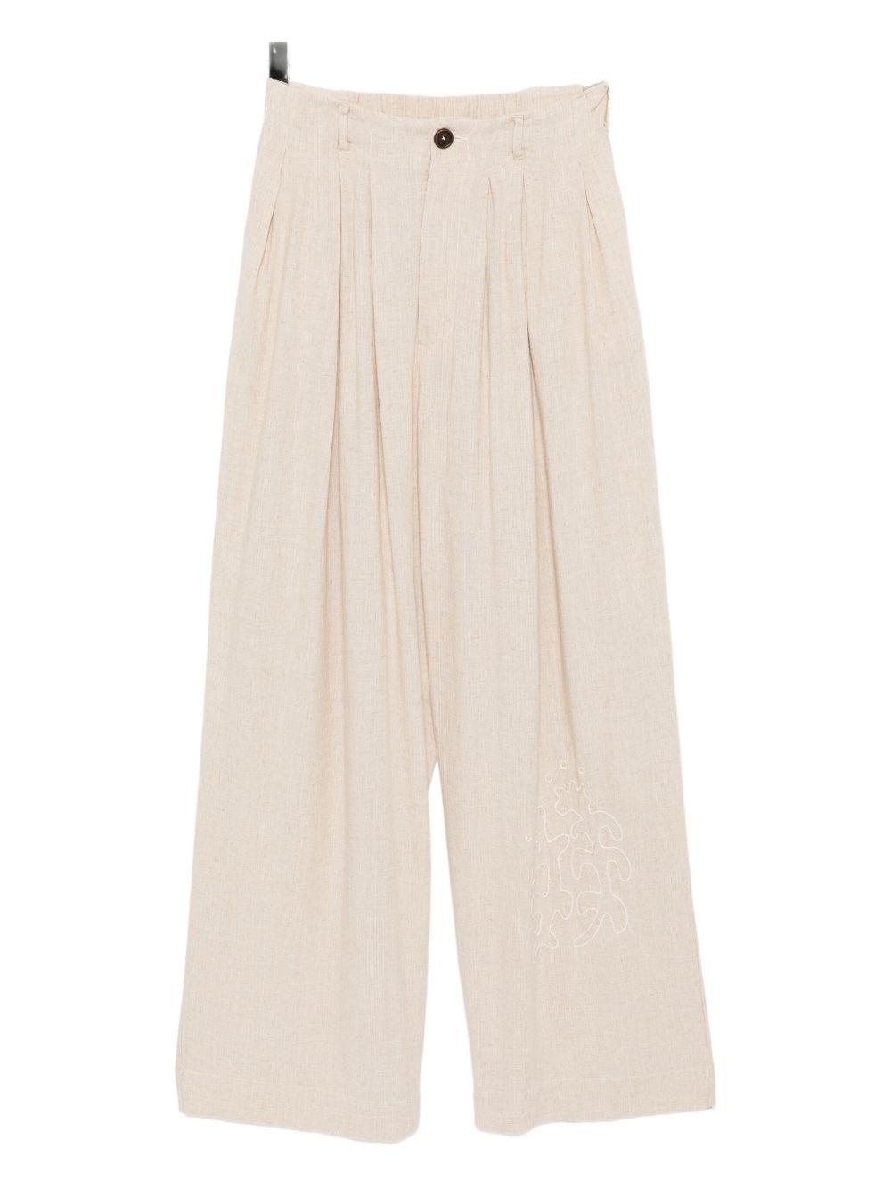 Pleated trousers - Neutrals