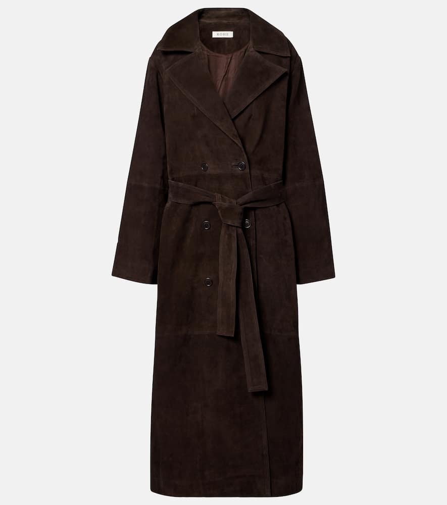 Róhe Belted suede wrap coat
