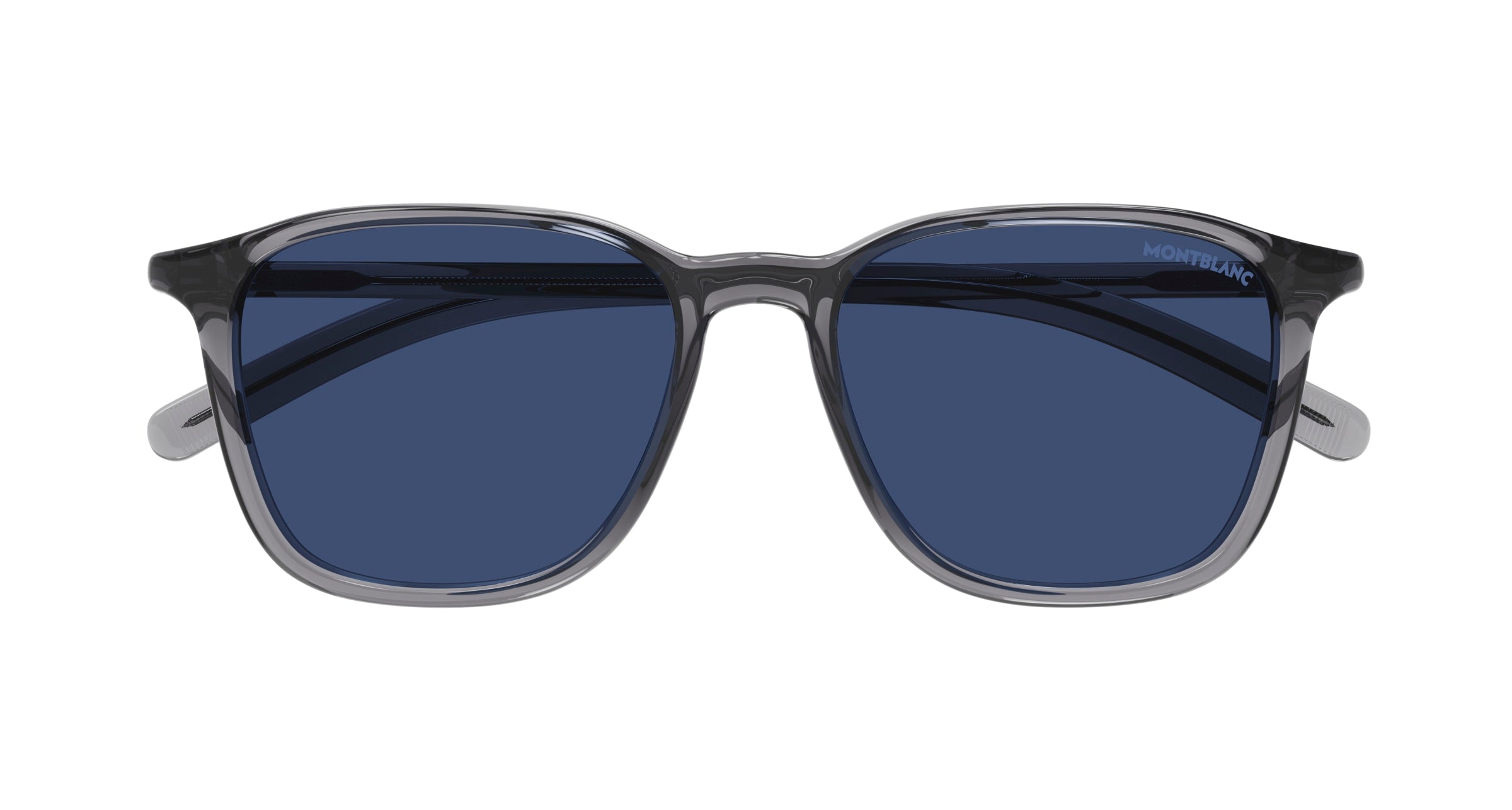 Montblanc Man Montblanc MB0325S 002 Sunglasses Grey Blue Round